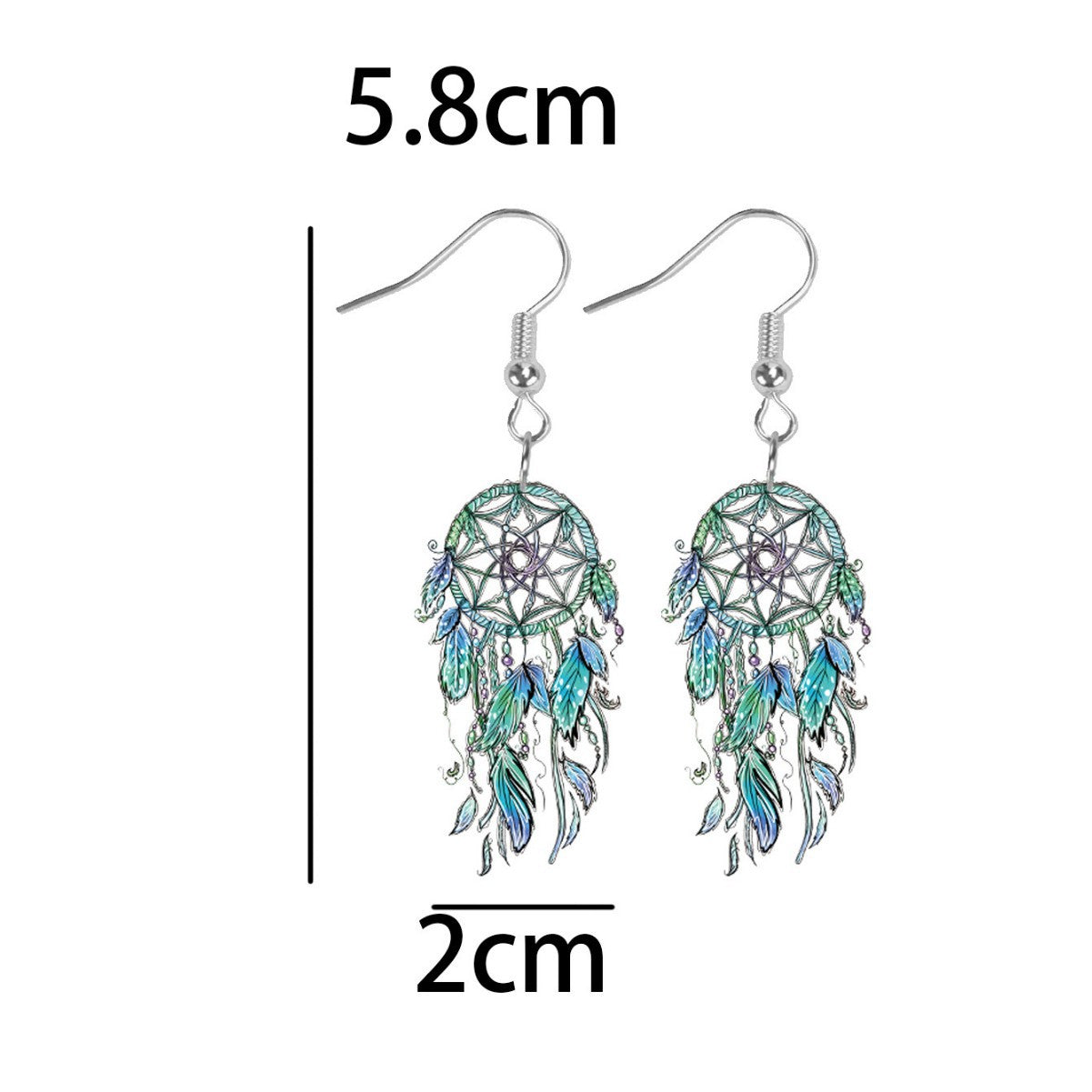Wholesale Exaggerated Bohemian acrylic earrings